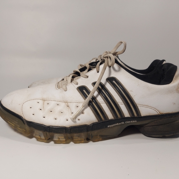 Adidas Powerband Chassis AdiPrene Black White Mens Golf Shoes Size 11.5 - Picture 5 of 12
